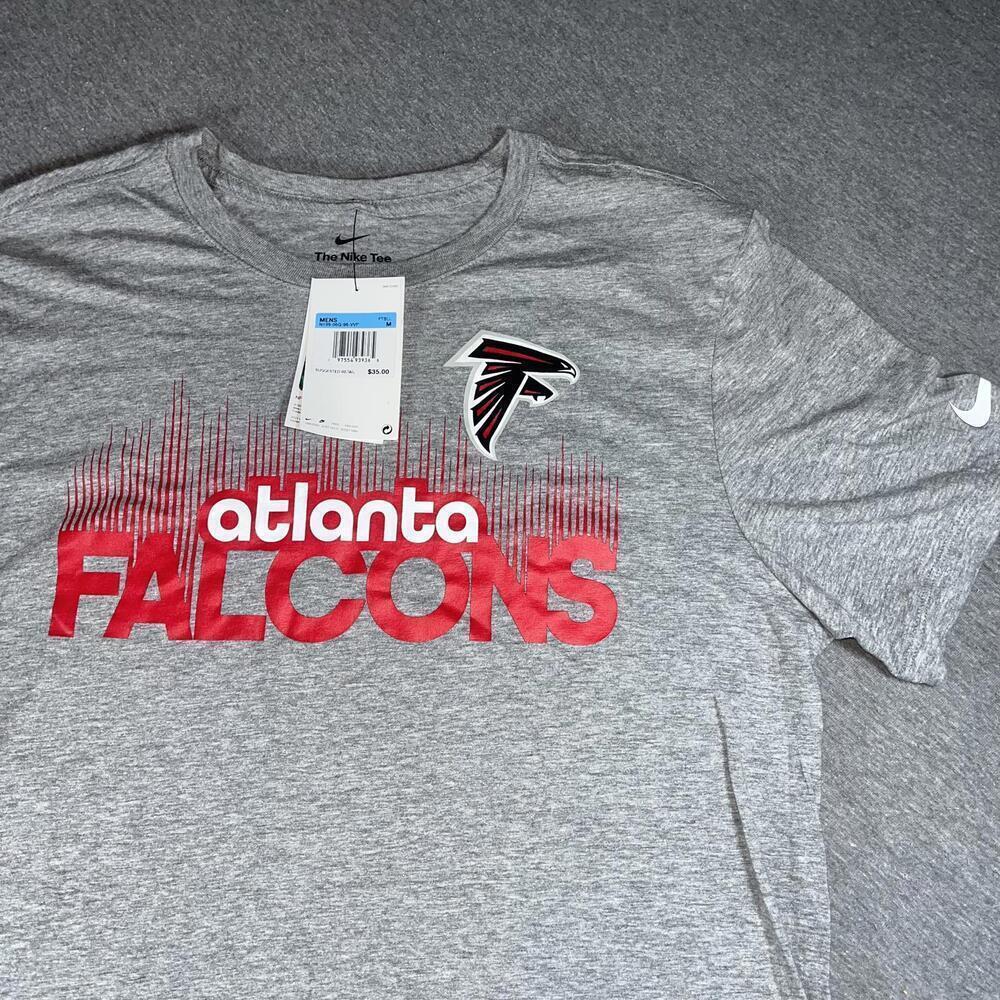 NWT Nike NFL Atlanta Falcons Gray Men’s Medium Graphic T-Shirt Football Tee